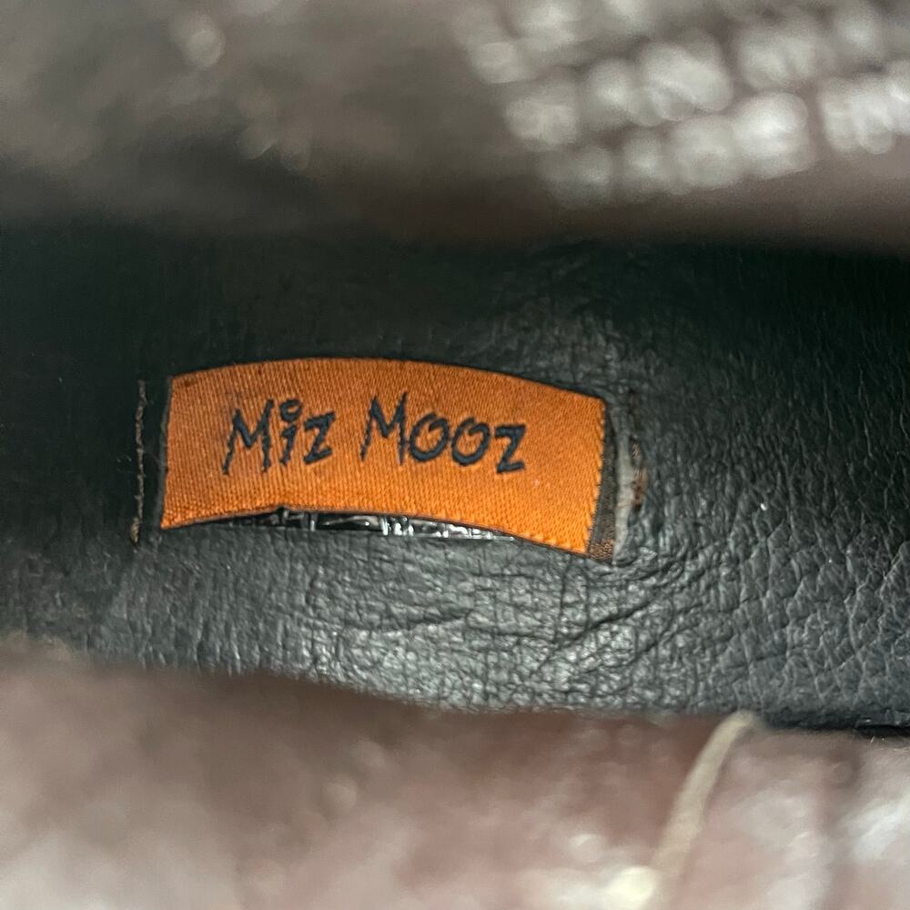 Miz Mooz Women Brown Distressed Leather Wrap Tie Ankle Boots Size 10 Preowned - Picture 7 of 12